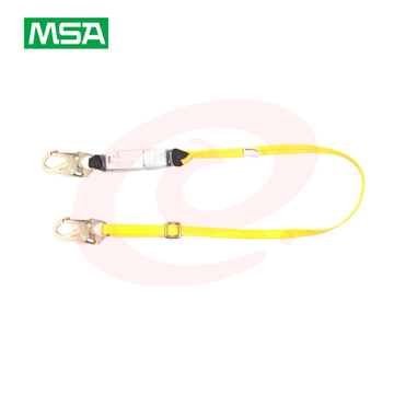 梅思安/MSA 10106903单腿吸震绳 长度可调节 60mm开口铝合金挂钩（1条）