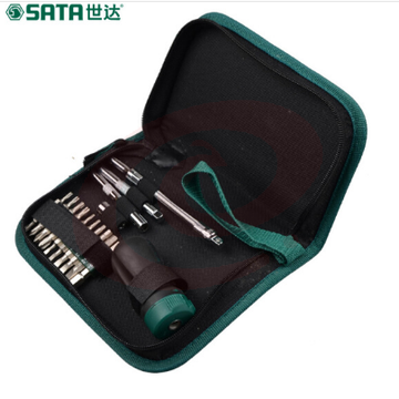 世达（SATA）25件短柄棘轮螺丝批组套货号09342