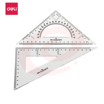 得力（deli） 6420三角尺 18cm有效刻度