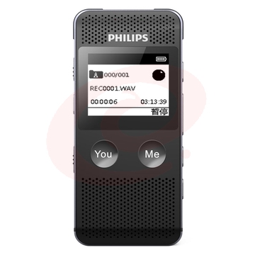 飞利浦（PHILIPS）VTR6080 8GB 录音笔 语音转文本 高清录音器专业记录降噪 黑色
