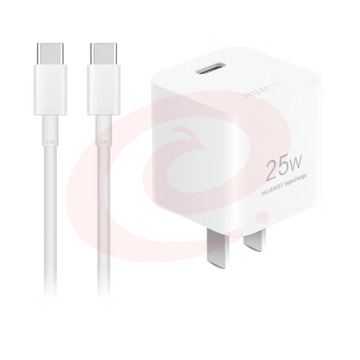 华为 超级快充充电器(Max25W) 附Type-C转Type-C线/兼容PD 20W/