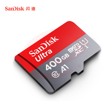 闪迪（SanDisk）400GB TF（MicroSD）存储卡 U1 C10 A1 至尊高速移动版内存卡SDSQUAR-400G-ZN6MA 读速120MB/s SKU：YDKJ12732