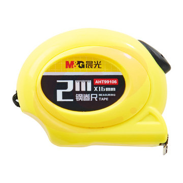 晨光（M&G）2米自停顿钢卷尺 外壳尺测量工具卷尺AHT99106 一包10个装