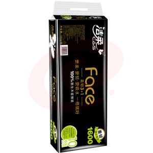 洁柔 蓝面子3层卷纸\140g/卷，12卷/提