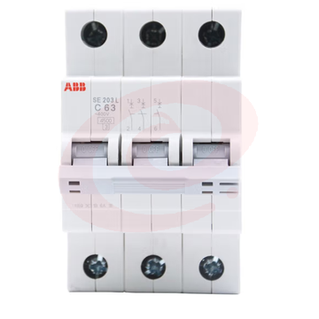 ABB断路器 3P63A空气开关三极微型空开 SE203L-C63  货号：JC