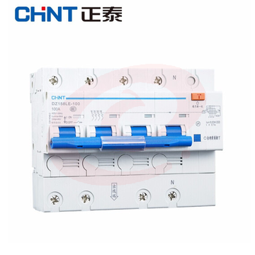 正泰（CHNT）DZ158LE-125  4P 100A 300mA 漏电断路器 总电闸短路保护器