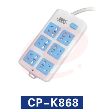 灿航 CP-K868X/2.6米 多位插座（一开+6个五孔） SKU：YDKJ12566