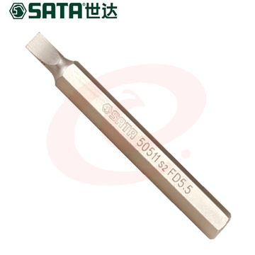 世达（SATA）5件套8MM系列70MM长一字旋具头  59515 SKU：YDKJ12721