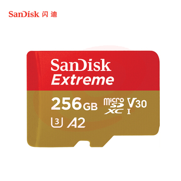 闪迪 256GB TF（MicroSD）存储卡 U3 V30 C10 4K A2 至尊极速移动版内存卡SDSQXA1-256G-ZN6MA 读速160MB/s SKU：YDKJ12561