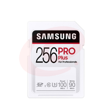 三星 256GB 高速SD存储卡 U3 C10 4K PRO Plus内存卡 全高清数码相机卡单反微单卡 读速100mb/s MB-SD256H/CN SKU：YDKJ12964