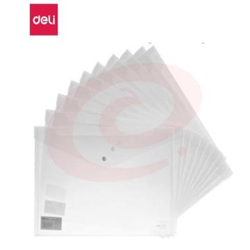 得力（deli）5505 A4 按扣文件袋（10个/包）（可当天配送发货）