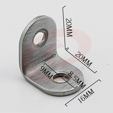 巨联（JULIAN）不锈钢角码 90度支架层板托家具连接件万能 SKU：YDKJ13671