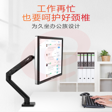乐歌（Loctek）显示器支架 电脑显示器支架臂桌面旋转升降显示器增高架 电脑升降架17-30英寸 D6