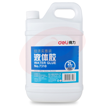 得力(deli) 7310大桶装液体胶水 2L 玩具材料胶水  一桶装