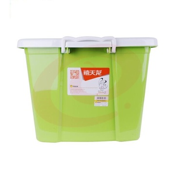 禧天龙 整理箱大号收纳箱 储物箱 50L 绿色蓝色随机 2个一组