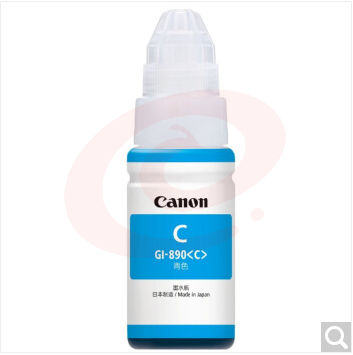 佳能（Canon）GI-890 C 青色墨水瓶(适用G4810/G3812/G3810/G3800/G2800/G2810)（可当天配送发货）