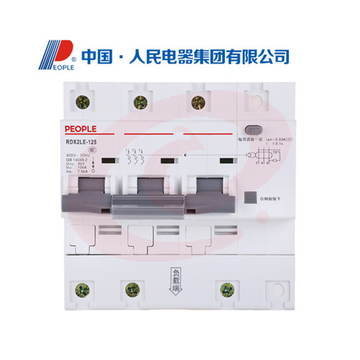 人民电器 RDX2LE-3P100A3L 拼装 漏电断路器