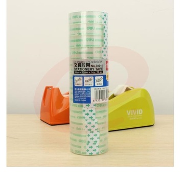 得力(deli)30011透明胶带文具胶带 透明胶 12卷/筒