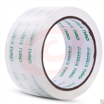 得力透明胶带30312封箱胶带48mm*60Y*50um(2卷/套)(高透)