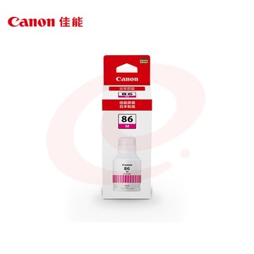 佳能(Canon)GI-86 M 品红色墨水(适用GX7080/GX6080/GX5080/GX4080/GX3080) SKU：YDKJ16237