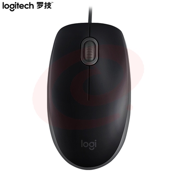 罗技(Logitech)M110 鼠标 有线鼠标 办公鼠标 静音鼠标 对称鼠标 蓝色