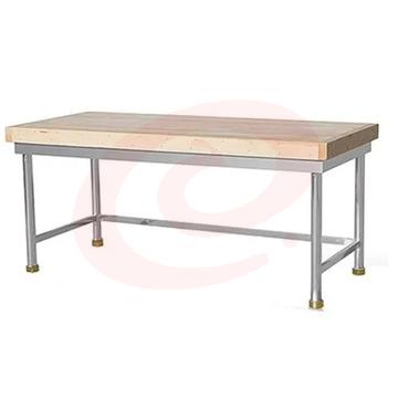 巨联 木案工作台 厨房操作台商用打荷台 木面案板台1800*800*800mm