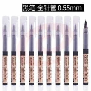 白雪 T17 加粗直液式走珠笔 中性笔 0.55MM 黑色  yykj-230922153158