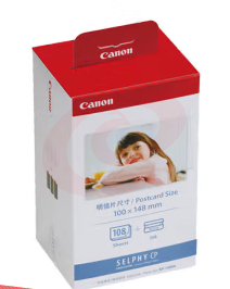 佳能(Canon)cp1500/cp1300相纸 照片打印机相纸照片纸墨盒 KP-108IN(6英寸108张装+3个色带)