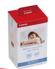 佳能(Canon)cp1500/cp1300相纸 照片打印机相纸照片纸墨盒 KP-108IN(6英寸108张装+3个色带) SKU：YDKJ16183