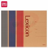 得力(deli)A5/50张办公笔记本子 无线装订本会议本办公用品 23210（混色）