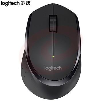 罗技(Logitech)M275(M280) 鼠标 无线鼠标 办公鼠标 黑色 带无线2.4G接收器