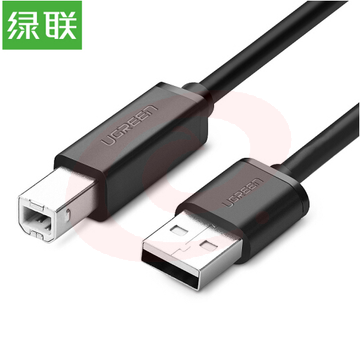 绿联(UGREEN) 2米 10327 黑色 USB2.0打印机数据线 WLSZ0129173347770 SKU：YDKJ15613