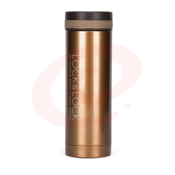 乐扣乐扣 300ml 棕色保温杯 不锈钢纤巧便携保温杯车载商务保温杯子    WLSZ06261215187921