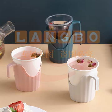 一次性纸杯杯托6只  加厚防烫杯托 隔热杯套茶杯托 塑料杯托   TJZ2023090814183010