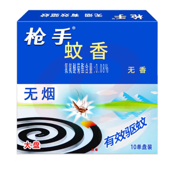 枪手   无烟蚊香  大盘 10单/盘