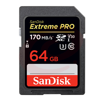 闪迪 64GB SD存储卡 U3 C10 V30 4K 至尊超极速版