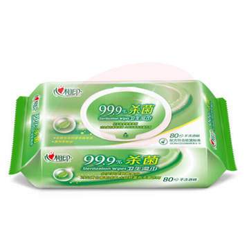 心相印湿巾 XCA080 去菌卫生 80抽/包 带盖抽取 新老包装随机发  TJHX03171409112038