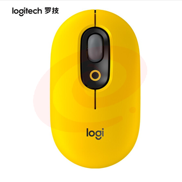 罗技（Logitech）POP MOUSE 无线蓝牙鼠标 时尚对称鼠标 女性便携鼠标 办公鼠标 热力黄