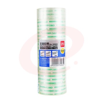 得力 30065 透明胶带 18mm30y .8卷/筒