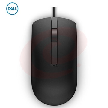 戴尔(DELL)MS116 鼠标有线 商务办公经典对称 有线鼠标 USB接口 即插即用 鼠标 (黑色) PCKJ202302082105171
