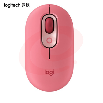 罗技（Logitech）POP MOUSE 无线蓝牙鼠标 时尚对称鼠标 女生便携鼠标 办公鼠标 电幻粉（单鼠标）