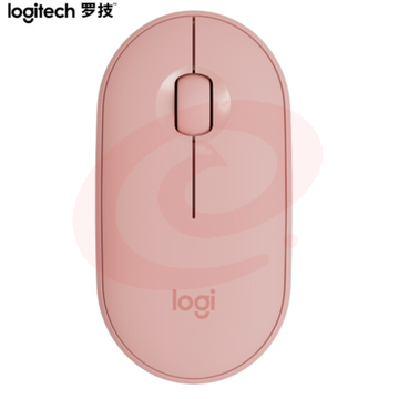罗技(Logitech) Pebble 鹅卵石轻薄鼠标 无线蓝牙鼠标静音 时尚对称便携鼠标 少女馆 玫瑰粉     WLSZ07102208572292
