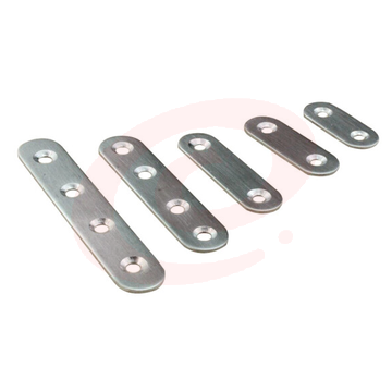不锈钢家具连接件 一字型平角片固定码层板拖 158*20*3mm  货号：JC