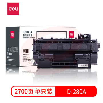 得力(deli) D-280A 黑色硒鼓 (适用惠普HP LaserJet 400 M401n/d/dn/dw 400 M425dn/dw)   WLSZ11111421593619 SKU：YDKJ15451