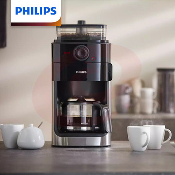 飞利浦（PHILIPS） HD7761 美式 咖 啡机全自动家用 智能控温 豆粉两用 自动磨豆 自动清洗壶 
