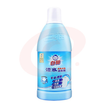 白猫 彩漂液漂白水彩色衣物白色去污渍神器黄还原漂白剂粉增白 漂水700g12瓶/箱单位：箱