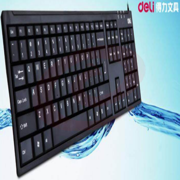 得力（deli） 3712有线usb键盘电脑键盘有线键盘计算机键盘 办公用品