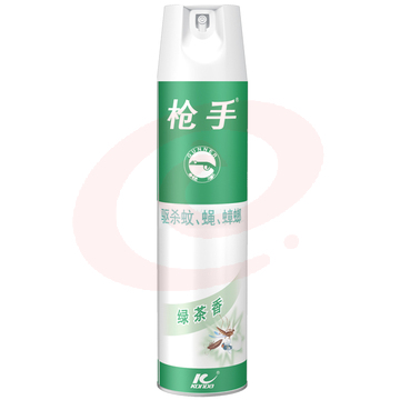 枪手 杀虫气雾剂 绿茶香600ml SKU：YDKJ17965