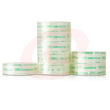 得力30061 透明胶带文具胶带 透明胶18mm*14y小胶带 单卷装