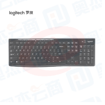 罗技（Logitech） K270 无线键盘 多媒体全尺寸 黑色 SKU：YDKJ18408